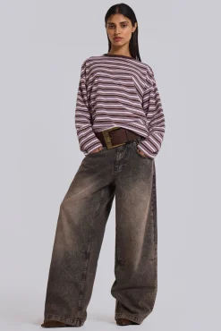 Online Jaded London Acid Brown Colossus Jeans