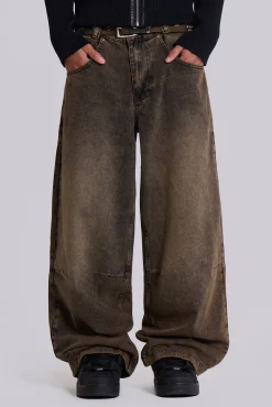 Outlet Jaded London Acid Brown Colossus Jeans