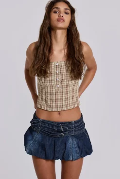Discount Jaded London Alana Denim Puffball Micro Skirt