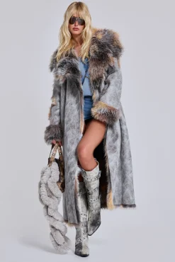 Sale Jaded London Alpha Faux Shearling Coat
