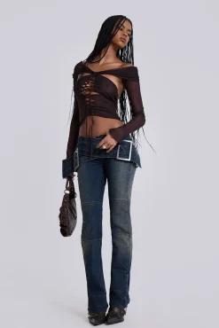 Shop Jaded London Assassin Dark Denim Jeans