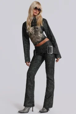 Cheap Jaded London Assassin Faux Leather Trousers
