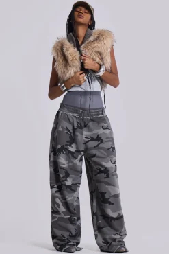 Best Jaded London Black Baggy Camo Monster Joggers