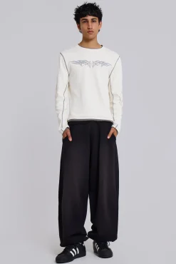 Best Jaded London Black Baggy Cuffed Monster Joggers
