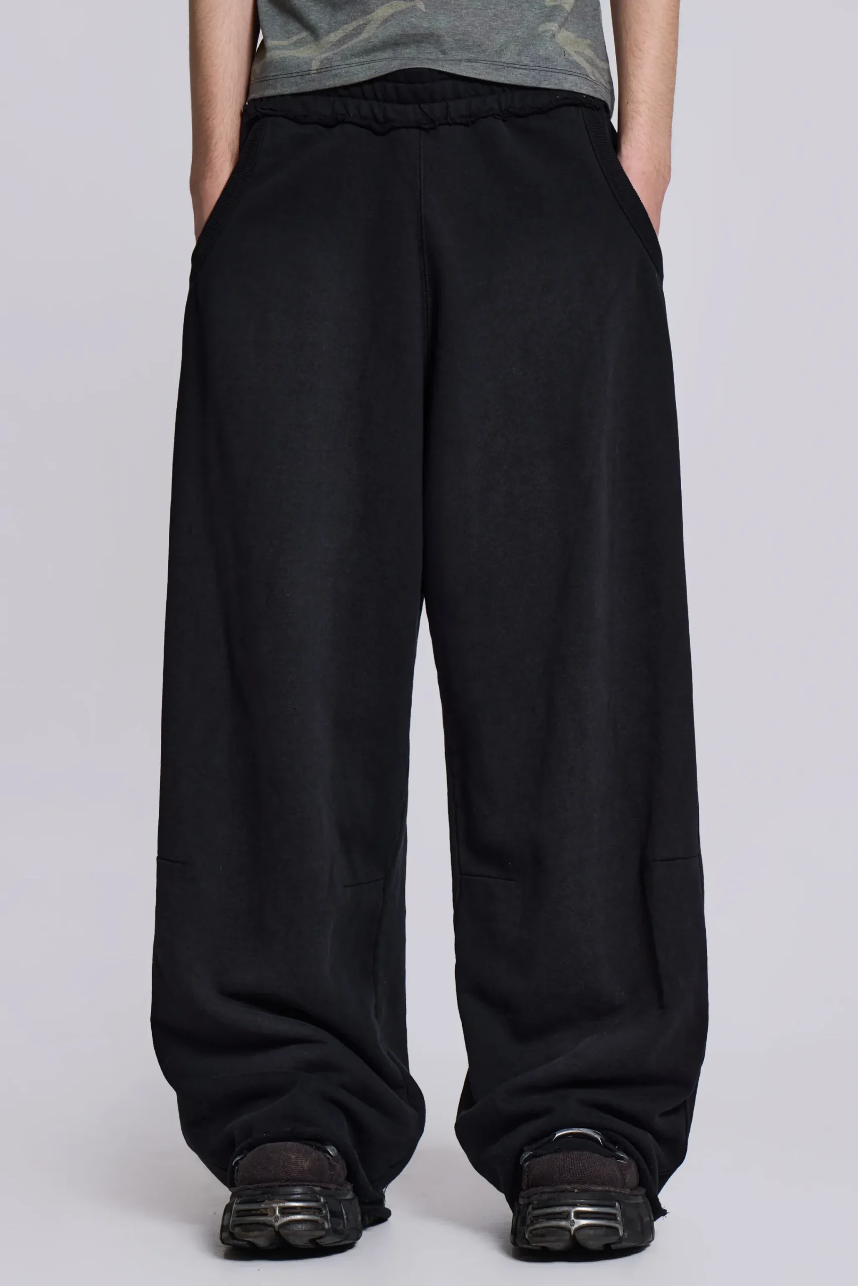 Online Jaded London Black Baggy Monster Joggers