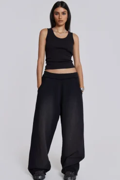 Outlet Jaded London Black Baggy Monster Joggers