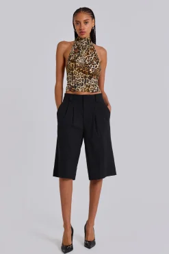 Cheap Jaded London Black Goliath Tailored Shorts