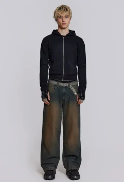Clearance Jaded London Black Mini Monster Hoodie