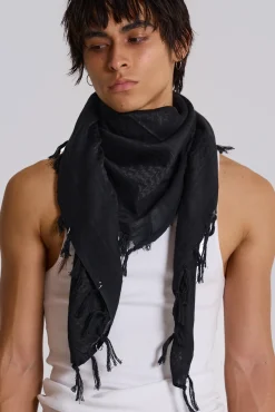 Fashion Jaded London Black Pierce Scarf