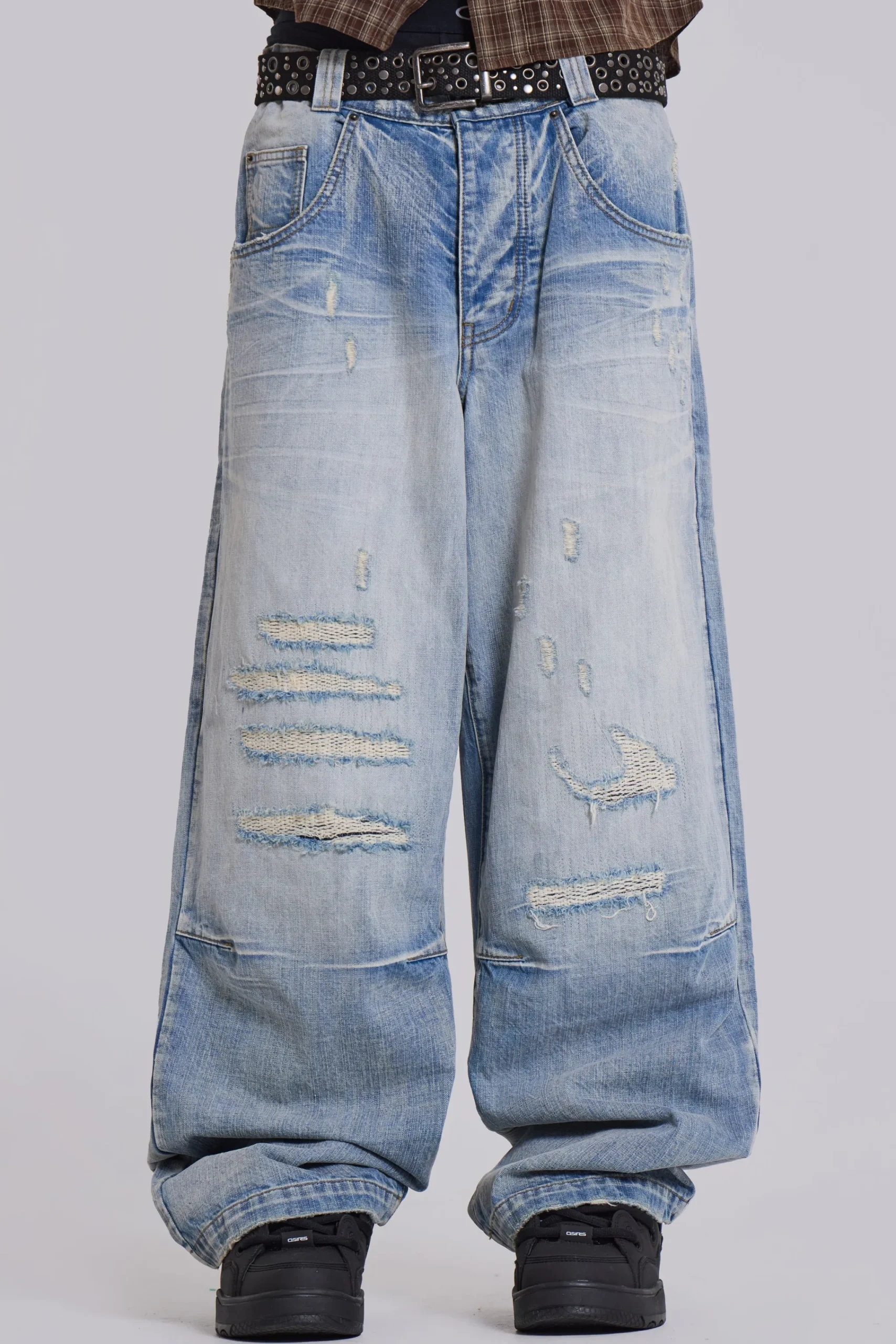 Cheap Jaded London Bleach Repaired Low Rise Colossus