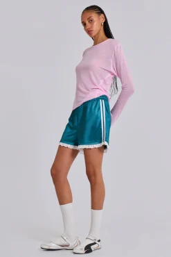 Clearance Jaded London Bronwyn Broderie Football Shorts