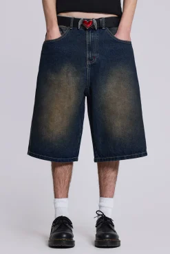 Fashion Jaded London Bronx Jumbo Fit Denim Jorts