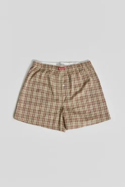 Cheap Jaded London Brown Check Boxer