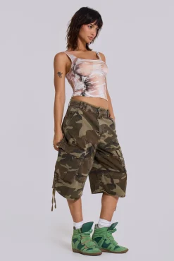 Sale Jaded London Cadet Camo Shorts
