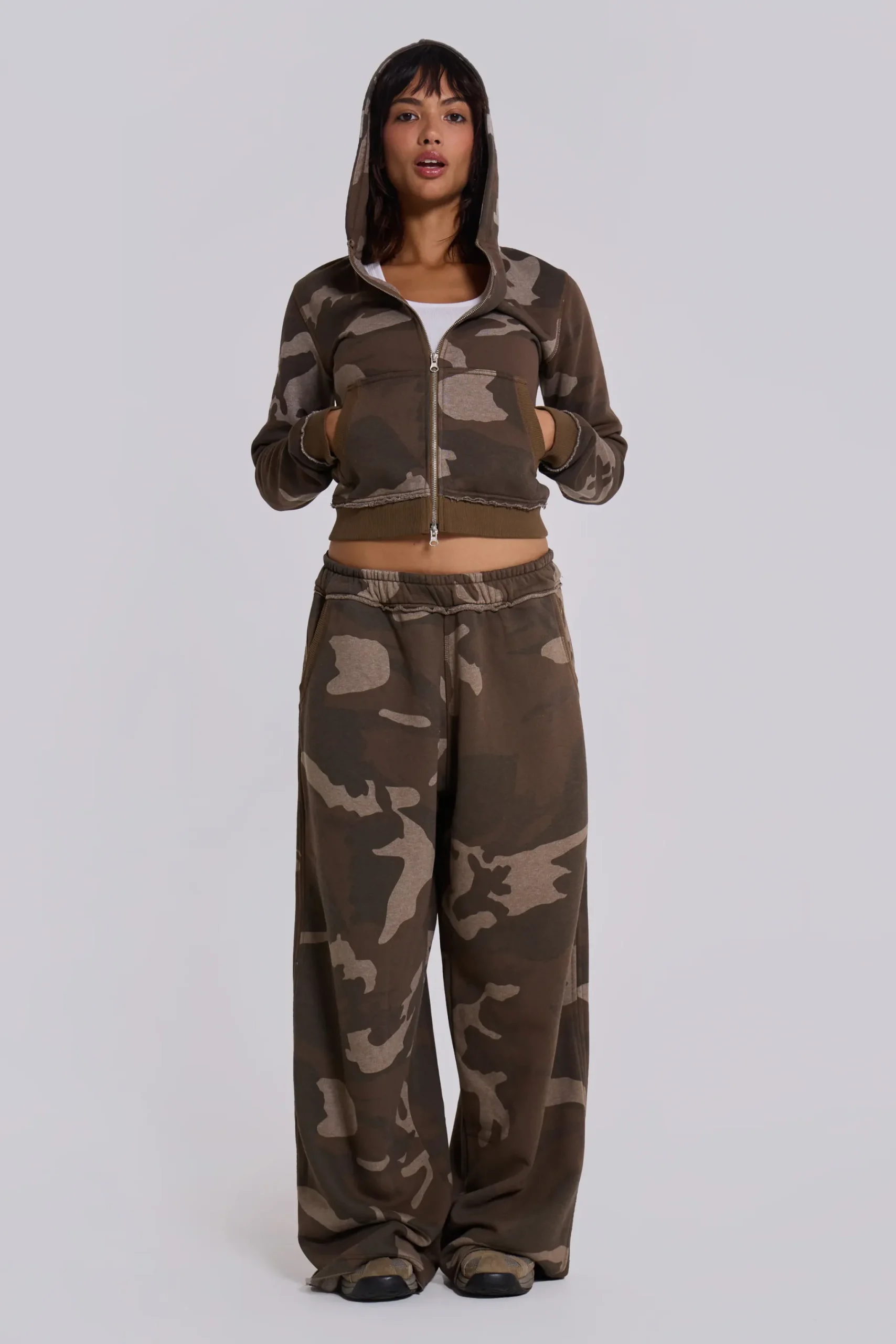Clearance Jaded London Camo Baggy Monster Joggers