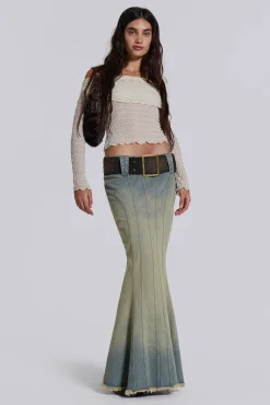 Cheap Jaded London Chelsea Denim Maxi Skirt
