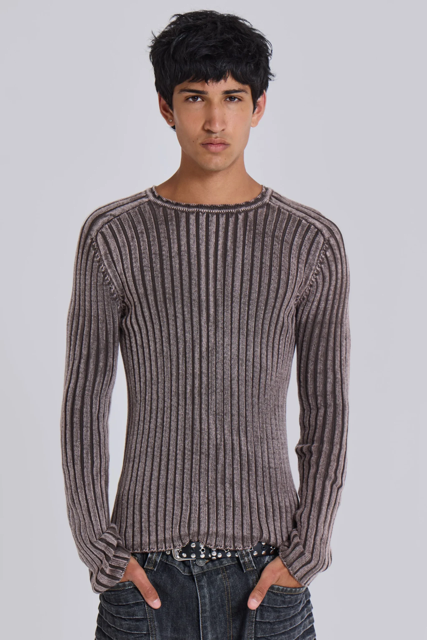 Sale Jaded London Chocolate Brown Vault Knit