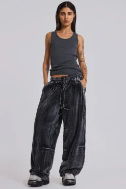 Best Jaded London Crease Velour Baggy Monster Joggers
