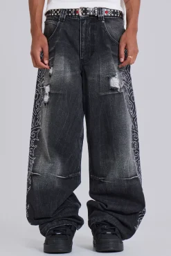 Shop Jaded London Crystalline Colossus Jeans