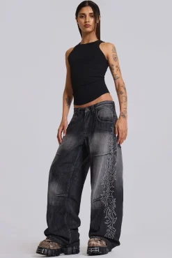 Cheap Jaded London Crystalline Colossus Jeans