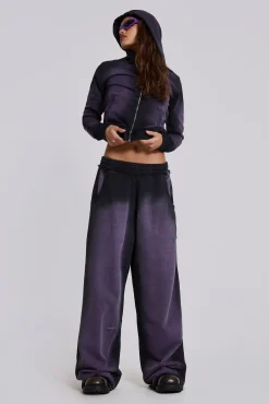 Best Jaded London Deep Purple Fade Mini Monster Hoodie