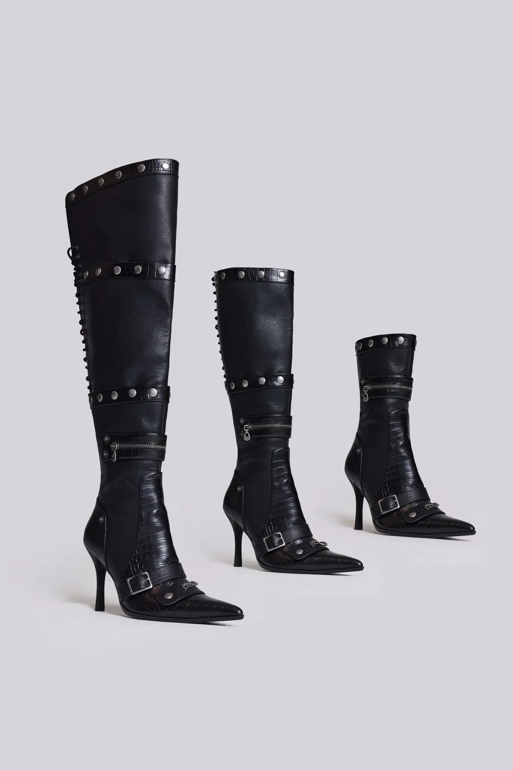 Sale Jaded London Destiny 3 in 1 Boot in Black