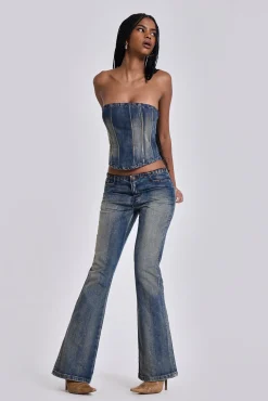 New Jaded London Elia Slim Fit Bootcut Jeans