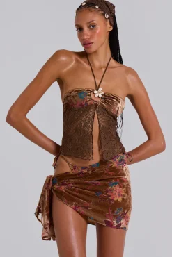 Hot Jaded London Eliana Devore Sarong Skirt