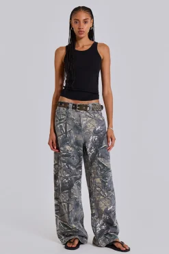 Online Jaded London Forest Camo Colossus Jeans