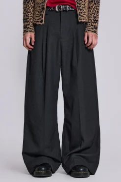 Sale Jaded London Goliath Charcoal Suit Pants