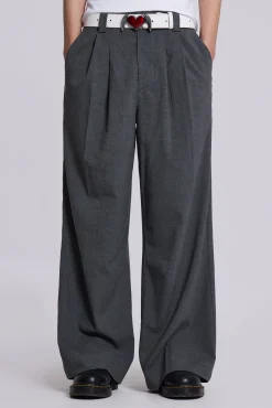New Jaded London Goliath Grey Suit Pants