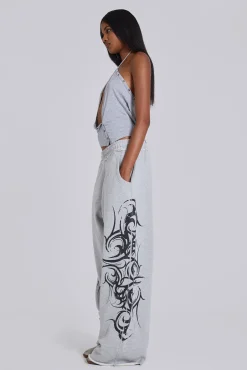 Store Jaded London Grey Baggy Blade Joggers