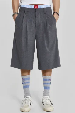 Cheap Jaded London Grey Goliath Tailored Shorts