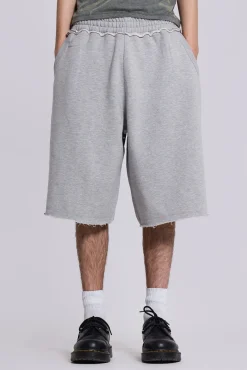 Discount Jaded London Grey Marl Monster Jogger Shorts