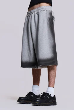 Clearance Jaded London Grey Spray Monster Shorts