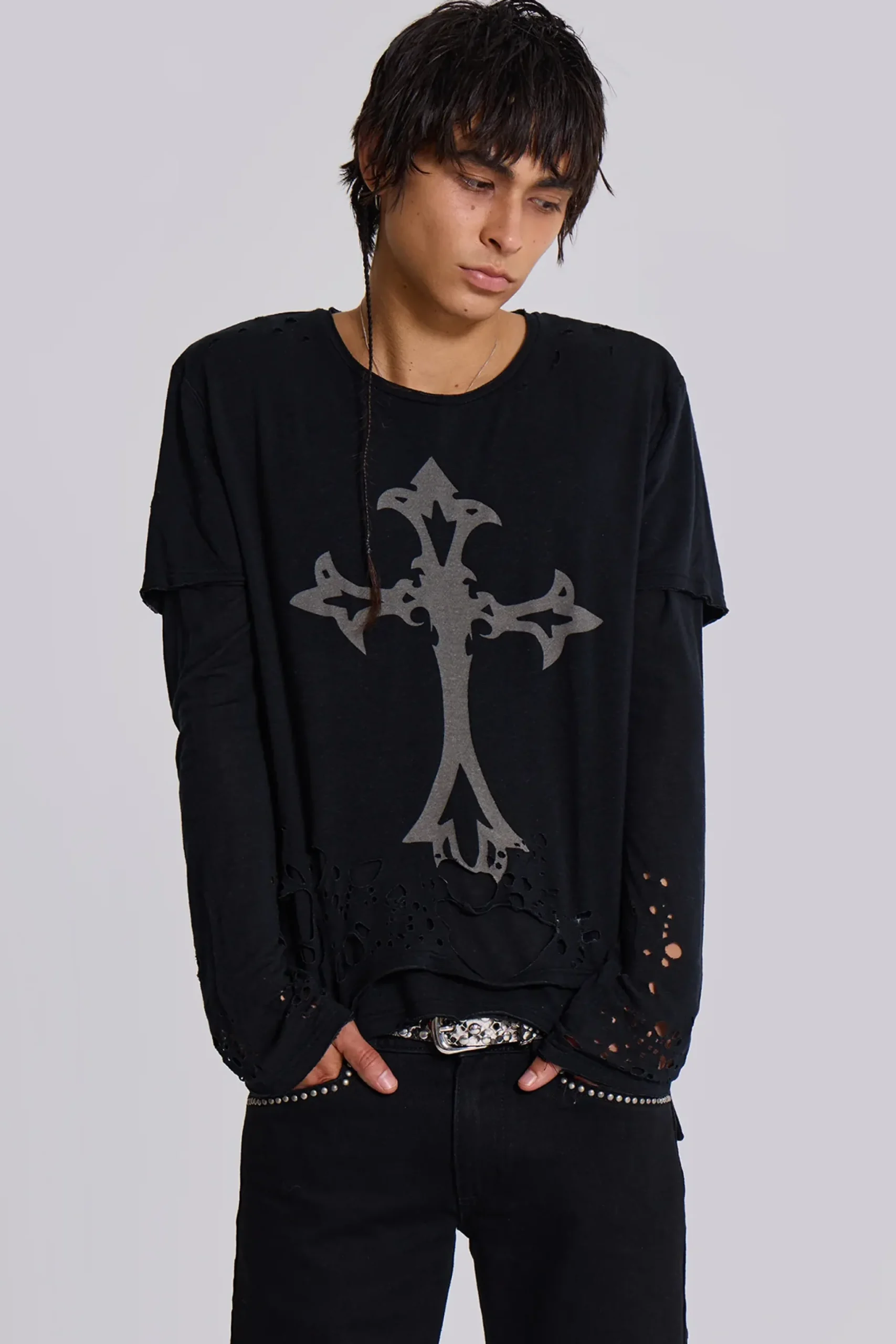 Best Jaded London Hex Double Layer Mist Top