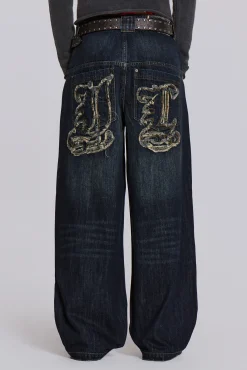 Online Jaded London Indigo J-L Colossus Jeans