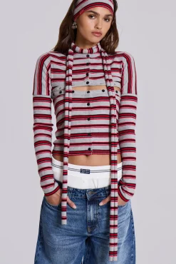 Clearance Jaded London Isla Stripe 3 In 1 Cardigan