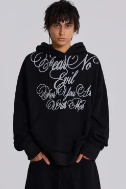 Hot Jaded London Kasper Script Hoodie