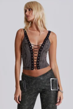 Best Jaded London Kate Cross Plunge Top
