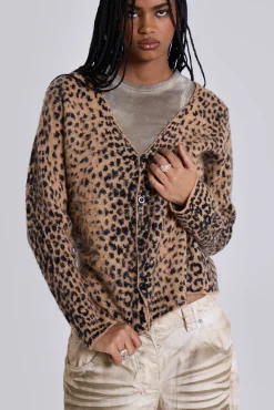 Discount Jaded London Leopard Chuck Cardigan