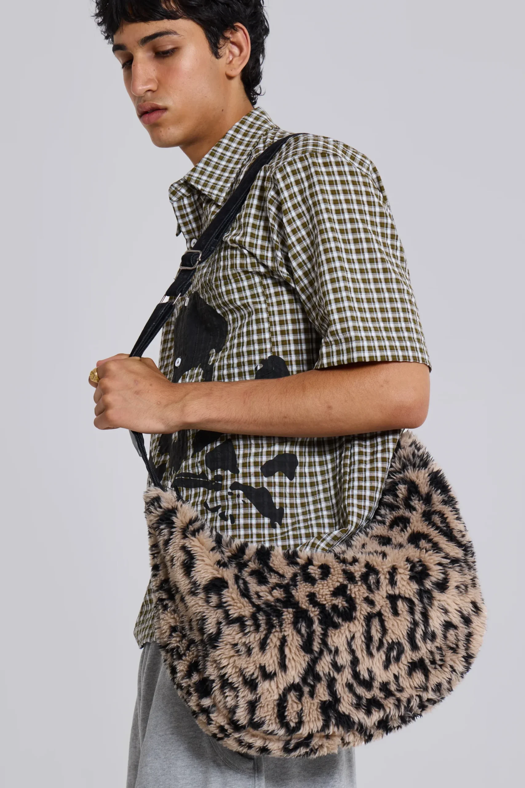 Cheap Jaded London Leopard Sling Bag