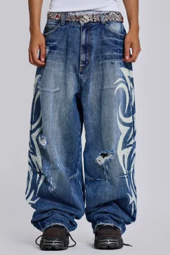 New Jaded London Light Wash Blade XL Colossus Jeans