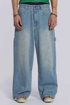 Store Jaded London Light Wash Colossus Carpenter Jeans