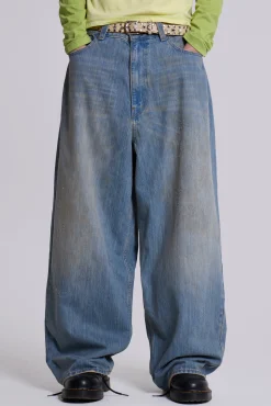 Discount Jaded London Light Wash Slub XL Colossus Jeans
