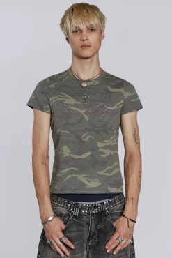 Hot Jaded London Low Life Camo Tee