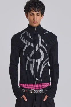 Cheap Jaded London Lucid Blade Knit Track Top