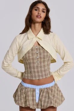 Shop Jaded London Lulu Check Corset Top
