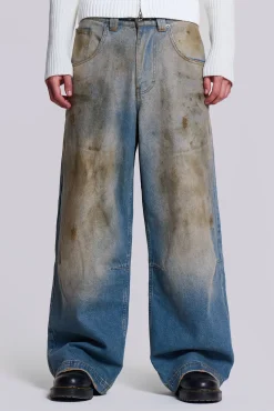 Cheap Jaded London Mud Wash Colossus Jeans
