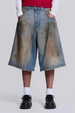 Outlet Jaded London Mud Wash Colossus Jorts